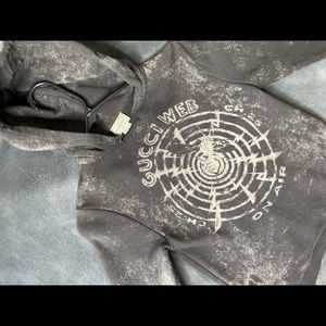 Gray Gucci kids hoodie
